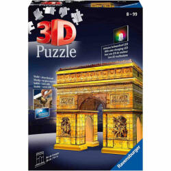 Ravensburger Puzzle 3D Led Arc De Triumf, 216 Piese (RVS3D12522) - carlatoys