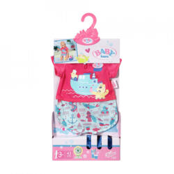 Zapf Creation BABY Born - Pijama Baie Si Papucei 43 Cm (ZF830628) - carlatoys Papusa