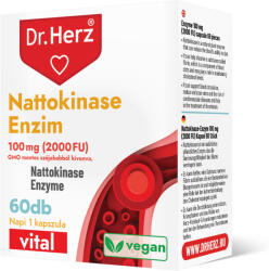 Dr. Herz Vital Capsule vegane cu enzime nattokinase 100 mg 2000 FU Dr Herz 60 buc (XTE203242)
