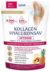 INTERHERB Pudra de colagen, acid hialuronic, MSM, glucozamina, condroitina si vitamina C aroma ananas si piersici Interherb 300 gr (XTE203167)