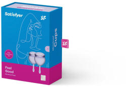 Satisfyer Set 2 cupe menstruale silicon Satisfyer Feel Good 15 si 20 ml mov (XTE201009)