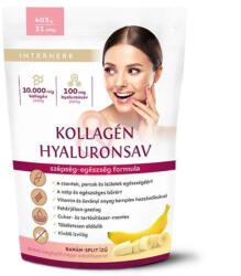 INTERHERB Pudra de colagen si acid hialuronic Interherb aroma banana split 403 gr (XTE203169)