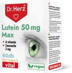 Dr. Herz Vital Capsule vegane cu Luteina Max 50 mg, zeaxantina si vitamina A Dr Herz 60 buc (XTE203984)