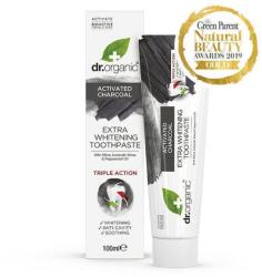 Dr. Organic Pasta de dinti extra albire Bio Carbune activ Dr. Organic 100ml (BIO494)