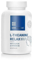 USA medical Capsule L-teanina Relax cu glicina si vitamina B6 USA Medical 60 buc (XTE203963)