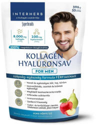 INTERHERB Pudra de colagen si hialuron pentru barbati Interherb cu aroma de mere si pere 396 gr (XTE203157)