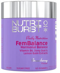 Nutriburst Jeleuri echilibru hormonal feminin Nutriburst FemBalance aroma capsuni 60 buc (XTE203108)