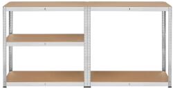  Kovová regálová skříň 175kg x5 180x90x40cm zelenomodrá, pozinkovaná, skládací, MDF, RB-1250
