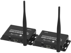 TECHLY IDATA HDMI-WL55 AV prodlužovačka AV vysílač a přijímač Černá