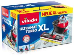 Vileda Ultramat Turbo XL felmosó száraz és nedves mikroszálas fekete, piros