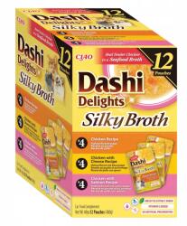 Inaba Foods Dashi Delights Silky Broth csirke és lazac keverék - nedves macskaeledel - 12x40g