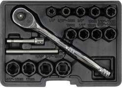 TOYA YT-05897 nástroj pro odstranění šroubů a matic 16 kusů