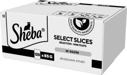 Sheba Select Slices baromfi ízű nedves macskaeledel - 120 x 85 g