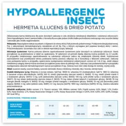 VetExpert Állatorvosi Eledel Hypoallergenic Rovarirtó Kutyáknak - Száraz Eledel Kutyáknak - 12 kg