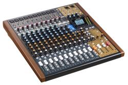 TASCAM MODEL 16 audio keverőpult 16 csatorna 20 - 30000 Hz Fekete, Arany, Fa