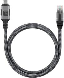 TECHLY ICOC U3C-RJ45-010 hálózati kábel Ezüst, Fekete 1 m Cat6 F/UTP (FTP)