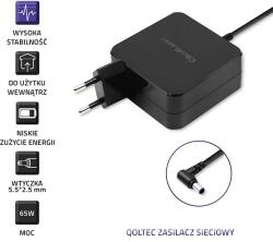 Qoltec 51745 tápegység/transzformátor Beltéri 65 W Fekete