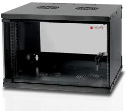 TECHLY I-CASE EL-1006B32 rack 6U fali rack fekete