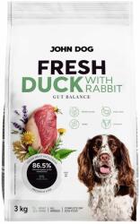 JOHN DOG Friss Kacsa és Nyúl - Száraz Kutyaeledel - 3kg