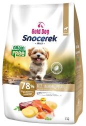  GOLD DOG Snocerek Grain Free Kistestű Marha és Lazac, Burgonya - Száraz Kutyaeledel - 4kg