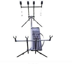 EAST SHARK Rod pod 4 posturi echipat cu 4 senzori si 4 swingere Suport lanseta