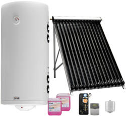 Ferroli Kit panouri solare apa calda 2-3 persoane, Ferroli Ecotube New 15 boiler Ecounit DW 150 litri, control Wi-Fi (CC.15150)