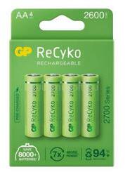 GP Batteries RECYKO elem AA, újratölthető, 4db/csomag (GPRCK260AA574C4) (GPRCK260AA574C4)