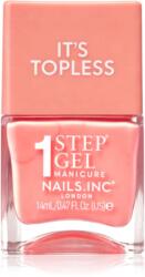 Nails Inc. Nails Inc. It’s Topless géles körömlakk a hosszan tartó hatásért árnyalat Paloma Peach Creme 14 ml