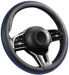 Autolife Bõrhatású Kormányvédõ 38cm / Kék betétes (00795) - aruhaz