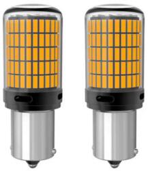 Autolife 22308 SMD-1156-144SMD 2db-os 21W - sárga - 12-48V CANBUS (22308) - aruhaz