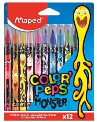 Maped Filctoll készlet, 2, 8 mm, kimosható, Color`Peps Monster 12 különböző szín (IMA845400)