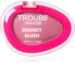 Trouble Maker Bouncy Blush púderes arcpír árnyalat Baseline Rose 2.8 g