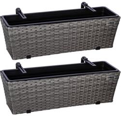STILISTA Set de cutii suspendate pentru flori STILISTA - gri 2 bucăți (30050220)