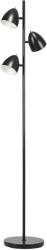 HomCom Lampadar de salon design industrial 3 abajururi reglabile din otel 38 x 28 x 169 cm negru | Aosom Romania (B31-332)