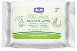Chicco NaturalZ nedves törlőkendők eukaliptusz és citronella kivonattal, 20 db