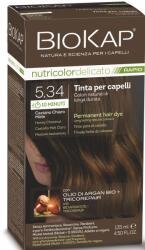 BioKap Nutricolor Delicato Rapid Permanent Hair Color 135 ml Vopsea fără de amoniac 5.34 Honey Chestnut - vivantis