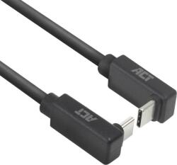 ACT Кабел USB-C 10Gbps, 60W, 0.5м, конектори на 90° up/down angled (EWENT-ACT-CAB-AC7476) - cybertrade