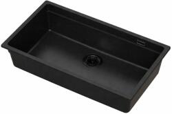 Ruvetti Latios chiuvetă din granit 74.5x43.5 cm negru 3001LA_FB80_P (3001LAFB80P) Chiuveta
