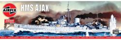 Airfix Model asamblabil Militar: Nave - Crucişător liniar britanic HMS Ajax - Vintage Classics (AIR03204V)
