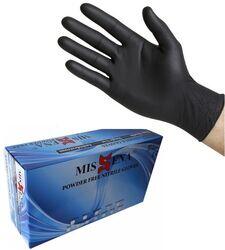 AMS Manusi nitril negre marime S (hl96)