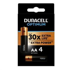 Duracell OPTIMUM tartós elem AA, alkáli, 4db/csomag MN1500 (MN1500)