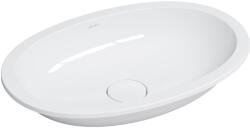 Omnires Shell M+ mosdótál 54x34 cm ovális alulról beépíthető fehér fényes SHELL540UPBP (SHELL540UPBP)