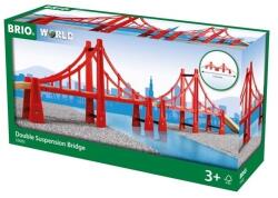BRIO World, Pod suspendat dublu, jucarie din lemn Trenulet
