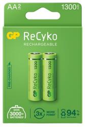 GP Batteries RECYKO elem AA, újratölthető, 2db/csomag GP130AAHCER21-2TLB2 (GP130AAHCER21-2TLB2)