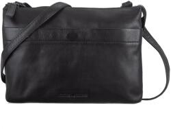 Greenburry Geanta umar dama piele naturala neagra 24.5 x 17 x 6 cm, Colombiana, Greenburry