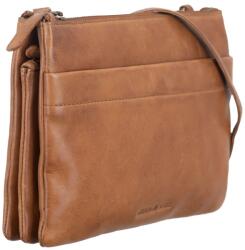 Greenburry Geanta umar dama piele naturala coniac 24.5 x 17 x 6 cm, Colombiana, Greenburry