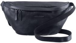 Greenburry Geanta umar dama piele naturala neagra 38 x 17 cm, Colombiana, Greenburry