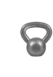 Gorilla Sports Kettlebell súlyzó öntöttvas 6 kg szürke (100338-00002-0011) - kokiskashop
