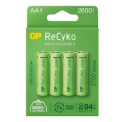 GP Batteries RECYKO elem AA, újratölthető, 4db/csomag GPRCK260AA574C4 (GPRCK260AA574C4)