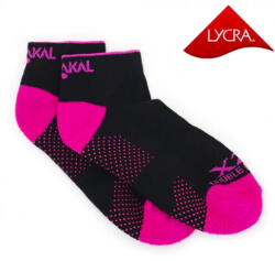 Karakal Șosete Socks X2+ Female Trainer Black/Pink-36-41
